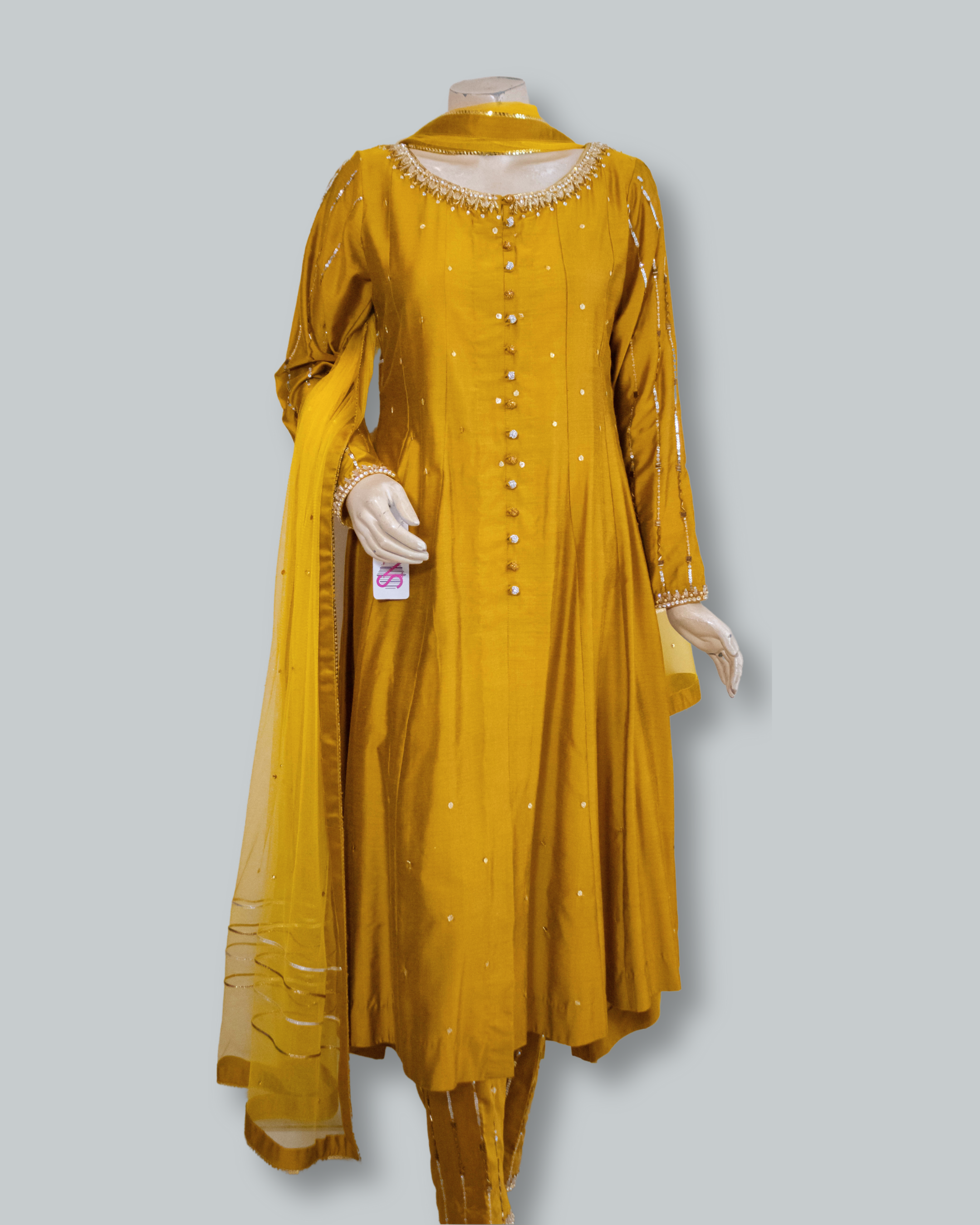 Front Open Khaadi Silk