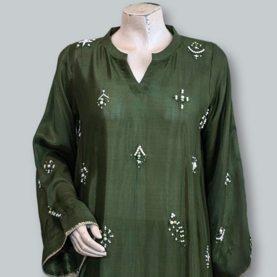 Bubbles Style Raw Silk