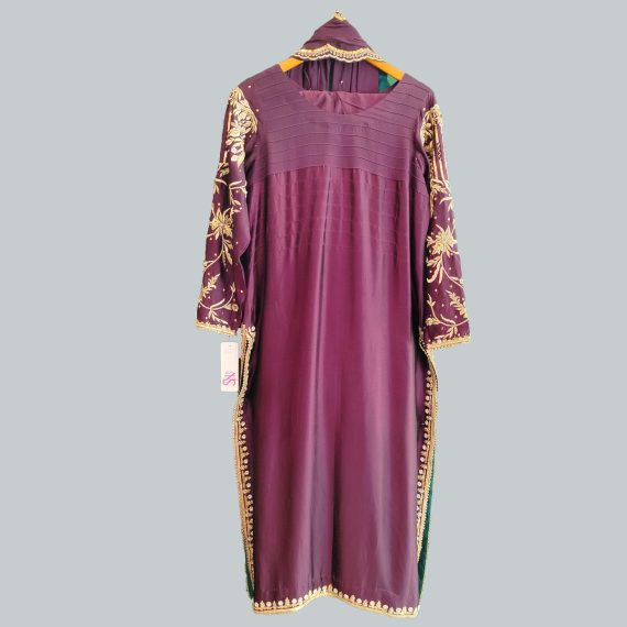 Long Straight Shirt Embroidered Sleeves